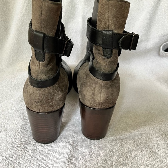 Black/Gray Suede Ankle Boots by Samantha Pleet - Picture 5 of 7